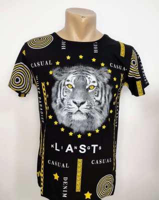 Tricou bărbătesc imprimeu cap leu - L foto