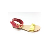 Sandale de dama din piele Golden Red