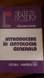 Introducere in ontologia generala Calina Mare 1980
