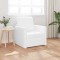 Canapea de podea cu pernă Alb 74 x 77 x 81 cm Piele artificială