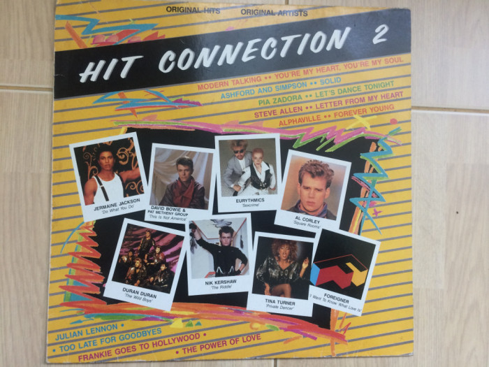 Hit Connection 2 various 1985 disc vinyl lp selectii muzica synth pop rock VG