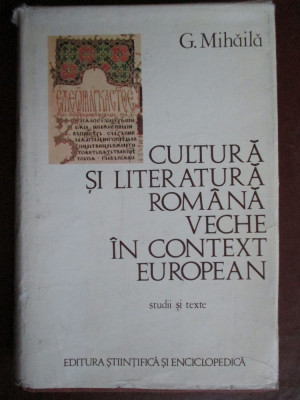 Cultura si literatura romana veche in context european foto