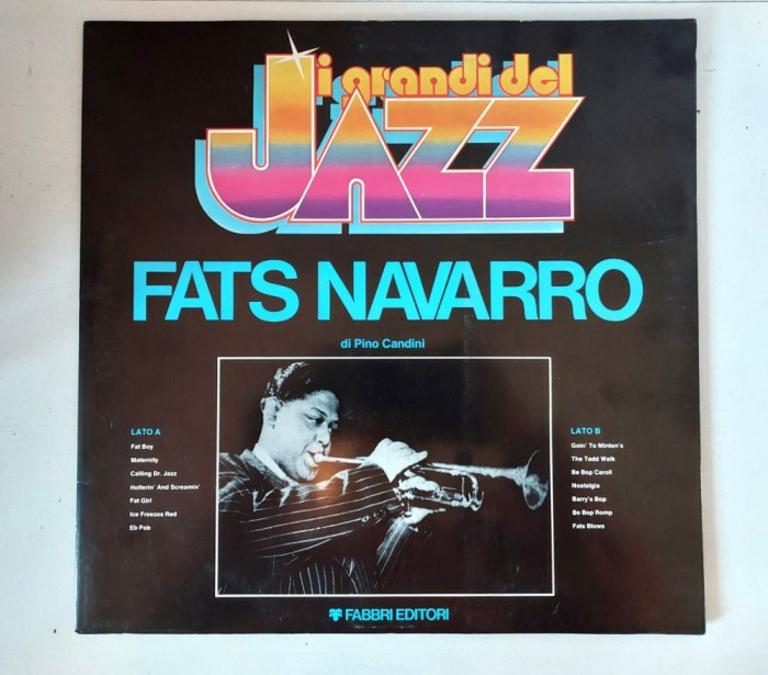 Fats Navarro, vinil JAZZ, Fabbri Editori 1979, I Grandi Del Jazz, LP 33 RPM