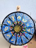 Zodiac - pictura acrilica pe platou decorativ de lemn