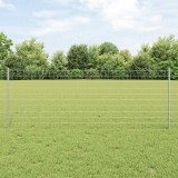 Cumpara ieftin Gard European cu Stalp 10 x 0,8 m Otel Galvanizat Argintiu