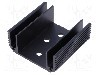 Radiator extrudat, aluminiu, 50mm x 50mm, neagra, STONECOLD - HS-150