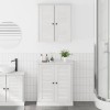 VidaXL Set de mobilier pentru baie cu ușă 2 pcs Maro 67.5 x 34 x 80 cm 3328540