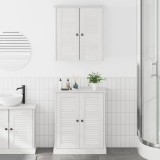 vidaXL Set de mobilier pentru baie cu ușă 2 pcs Maro 67.5 x 34 x 80 cm
