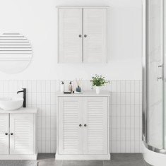 vidaXL Set de mobilier pentru baie cu ușă 2 pcs Maro 67.5 x 34 x 80 cm