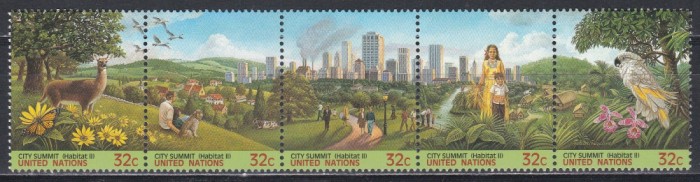 Naţiunile Unite New York 1996 - &bdquo;Habitat II&rdquo; A doua Conferință a Națiunilor Unite privind așezările umane, Istanbul, Turcia, Staif, MNH
