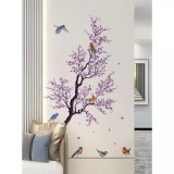 Cumpara ieftin Sticker Perete Autocolant Copac Inflorit 90X110cm - 57850