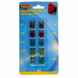 Set 10 sigurante auto mini cu led Pilot, 12V