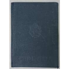DIPLOMA ( CARNET ) EMISA DE FACULTATEA DE MEDICINA GENERALA DIN BUCURESTI , CARE ATESTA CA ABSOLVENTUL A FOST DECLARAT MEDIC , 1955