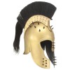 VidaXL Coif războinic grec aspect antic, jocuri pe roluri, alamă, oțel 286234