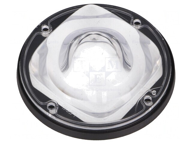 Lentilă LED Rotundă din Silicon Transparent Negru