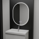 Oglinda LED ovala 50x100 cm Velara, touch, dimabila, cu dezaburire