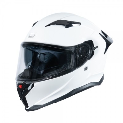 Casca moto integrala cu ochelari, Origine Force Solid, marime M, culaore alb luc... Cod Produs: MX_NEW 2030280181000M foto