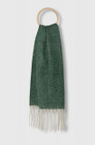 Cumpara ieftin Answear Lab esarfa de lana culoarea verde, neted