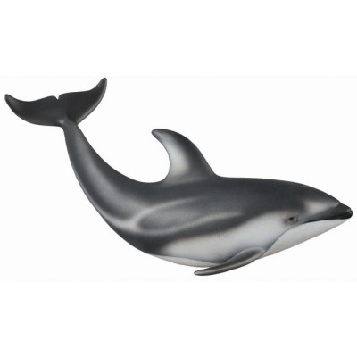 Figurina Delfin de Pacific cu lateralele albe Collecta, 3 ani + foto