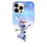 Husa compatibila cu Apple iPhone 15 Pro Max, Viceversa, model Olaf from Frozen , Silicon, TPU, Transparent, Carcasa