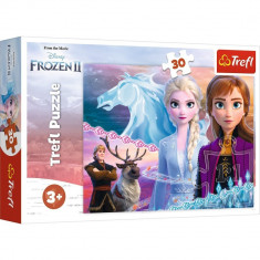 Puzzle Trefl 30 - Frozen 2 - Curajoasele Surori foto