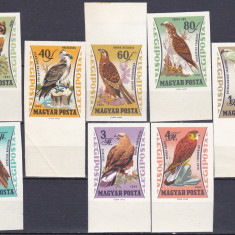 DB1 Fauna Pasari rapitoare Ungaria 1962 8 v. MNH NDT