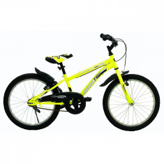 Bicicleta copii TEC Ares, culoare galben, roata 20&amp;quot;, din otel PB Cod:222031000209 foto