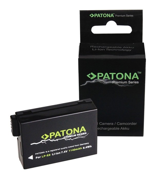 Acumulator /Baterie Patona Premium pentru Canon LP-E8 EOS 550D EOS 600D EOS 650D EOS 700D