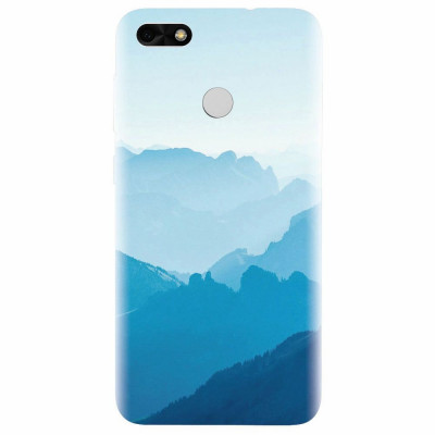 Husa silicon pentru Huawei P9 Lite mini, Blue Mountain Crests foto