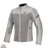 Geaca (jacheta) barbati pentru scuter - motocicleta Racing/Roadster Ixon vara model Fresh MS culoare: greige (gri) &ndash; tip croi: Slim Fit 3XL