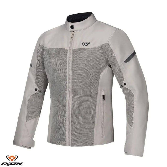 Geaca (jacheta) barbati pentru scuter - motocicleta Racing/Roadster Ixon vara model Fresh MS culoare: greige (gri) &ndash; tip croi: Slim Fit L