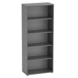 Cumpara ieftin Biblioteca pal grafit Rioma 182.6x38x75 cm
