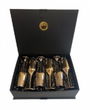 Set 6 pahare sampanie, Glass with Class, Gold