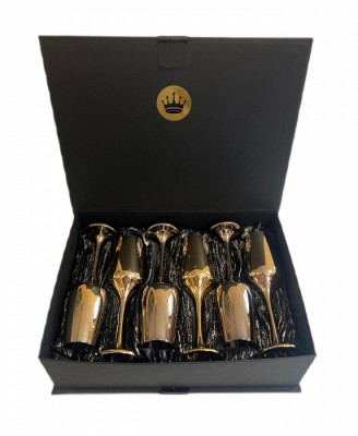 Set 6 pahare sampanie, Glass with Class, Gold foto