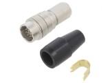 Mufă circulară push-pull HR10 argintată 2A 12 pini