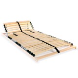 Cumpara ieftin Baza de pat cu sipci, 28 sipci, 7 zone, 80 x 200 cm