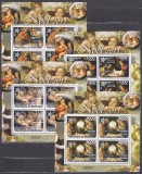 DB1 Pictura Renastere Burundi Craciun 4 x MS MNH, Nestampilat