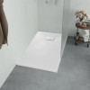 Cadita de dus, alb, 90 x 90 cm, SMC GartenMobel Dekor, vidaXL