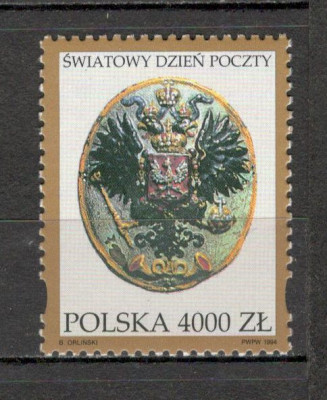 Polonia.1994 Ziua mondiala a Postei MP.294 foto