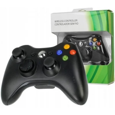 Controller xbox 360 wireless, joystick compatibil PC, Laptop, negru