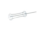 Curatator pentru role de vopsit Kubala 4000, otel zincat, 8 mm, 84x550 mm