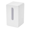 Senzor calitate aer, LED, 3 niveluri, incarcare USB C, Alb