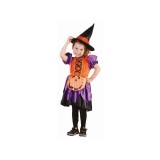 Costum carnaval vrajitoare Pumpkin pentru copii, marime 92/104 cm ( 3-4 ani)