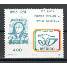 Mexic 1981 MNH - 125 de ani de la primul timbru mexican, nestampilat