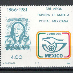 Mexic 1981 MNH - 125 de ani de la primul timbru mexican, nestampilat