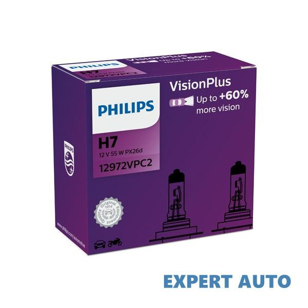 Set 2 becuri far h7 55w 12v vision plus (cutie) philips UNIVERSAL Universal #6