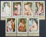 R.Guinea Ecuatoriala. -PICTURI NUDURI-RENOIR 7 V.serie complecta-MNH.**GEQ 010