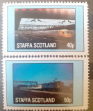 Staffa scotland locomotive transport colita mnh, Nestampilat