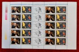 RO 2003/LP 1614b,500 ani Nostradamus,coala de 10 serii+5 vign, MNH,cota 320lei