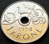 Moneda 1 COROANA - NORVEGIA, anul 1998 *cod 797 A, Europa
